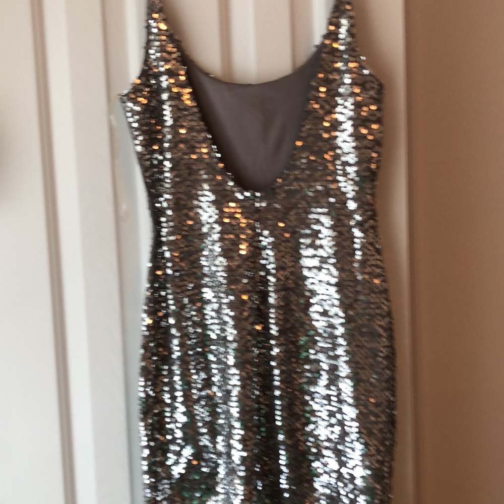 sequined mini dress S - Picture 3 of 5